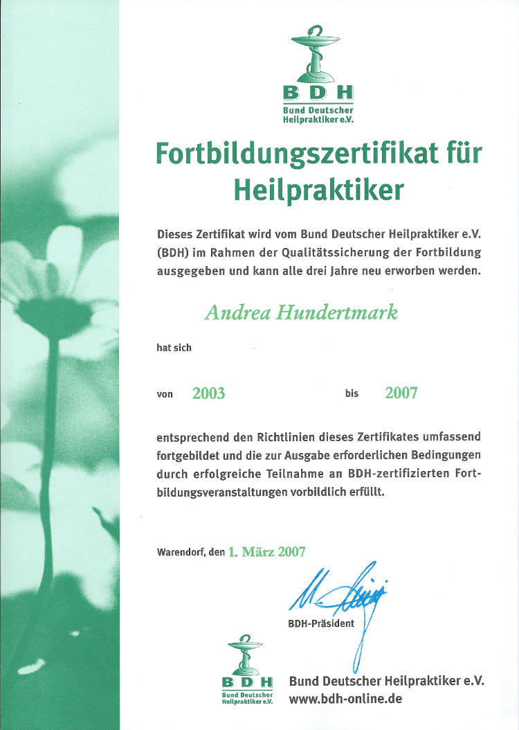 Heilpraktiker Fortbildung